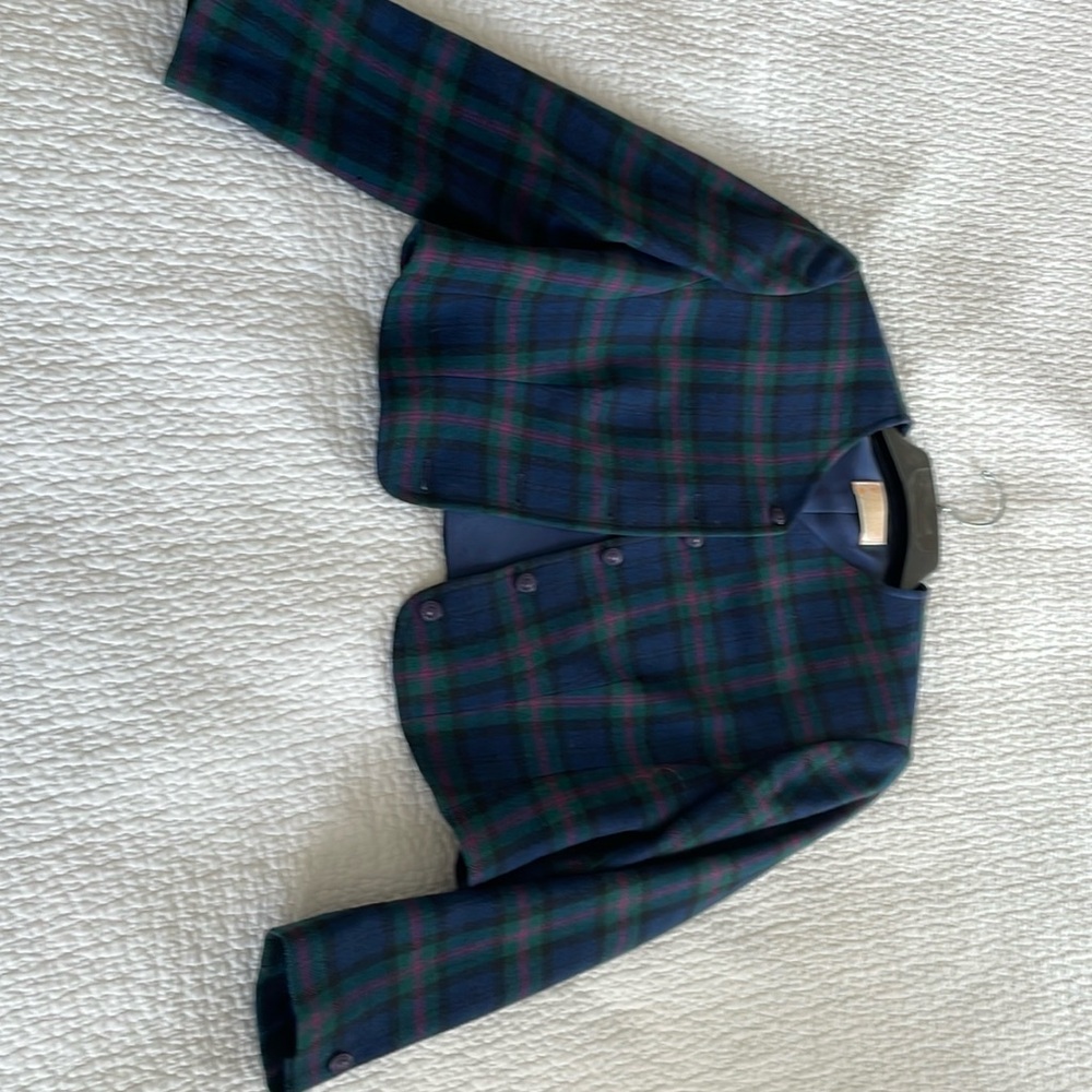 Warm wool plaid Pendlet jacket size 8.
